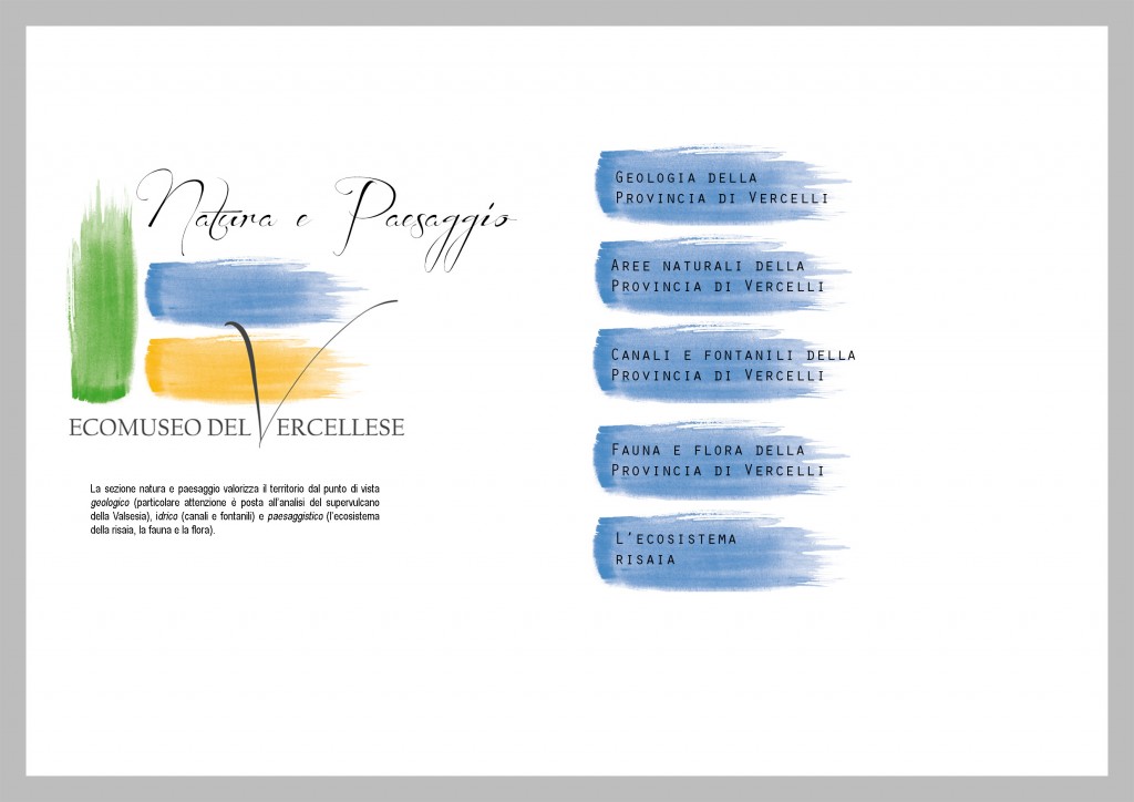 Natura e Paesaggio - Ecomuseo del Vercellese - ARSTA Natura e Paesaggio - Ecomuseo del Vercellese - ARSTA